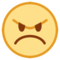 Angry Face emoji on HTC